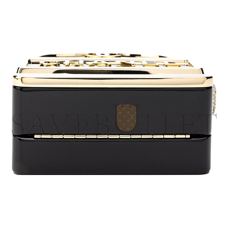 Ch*el master casino monaco slot machine minaudiere with gold hardware as3715 (16*9*4cm)